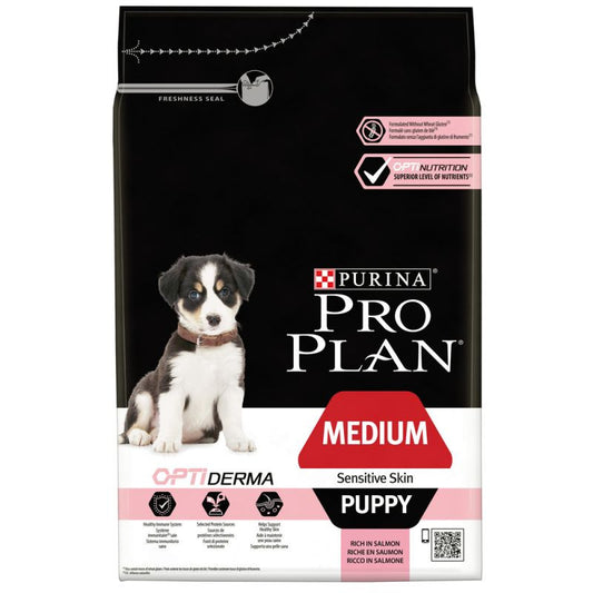 Pro Plan Sensitive Skin 12kg - Medium Puppy - Dry Puppy Food