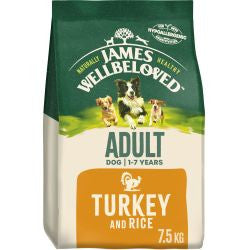James Wellbeloved 7.5kg Turkey & Rice - Adult Dry Dog Food