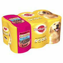 Pedigree 6x400g Chunks in  Loaf  - Wet Dog Food
