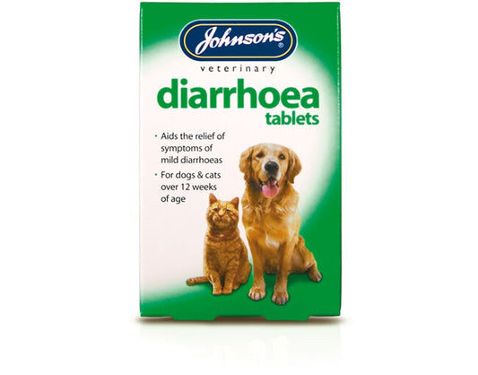 Johnson's  12 Diarrhoea Tablets - For Cat & Dog