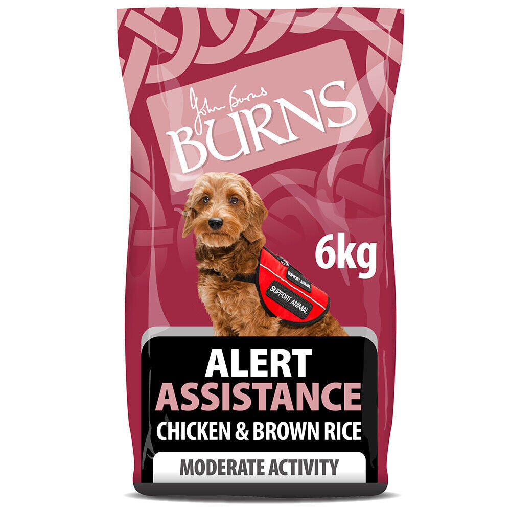 Burns Alert Assistance Chicken & Brown Rice 6kg - Adult Dry Dog Food