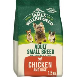 James Wellbeloved Small Breed 1.5kg Chicken & Rice - Adult Dry Dog Food