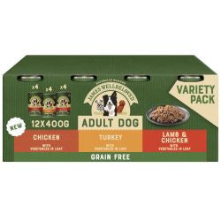 James Wellbeloved 12x400g Grain Free Turkey, Lamb & Chicken in Loaf Tins
