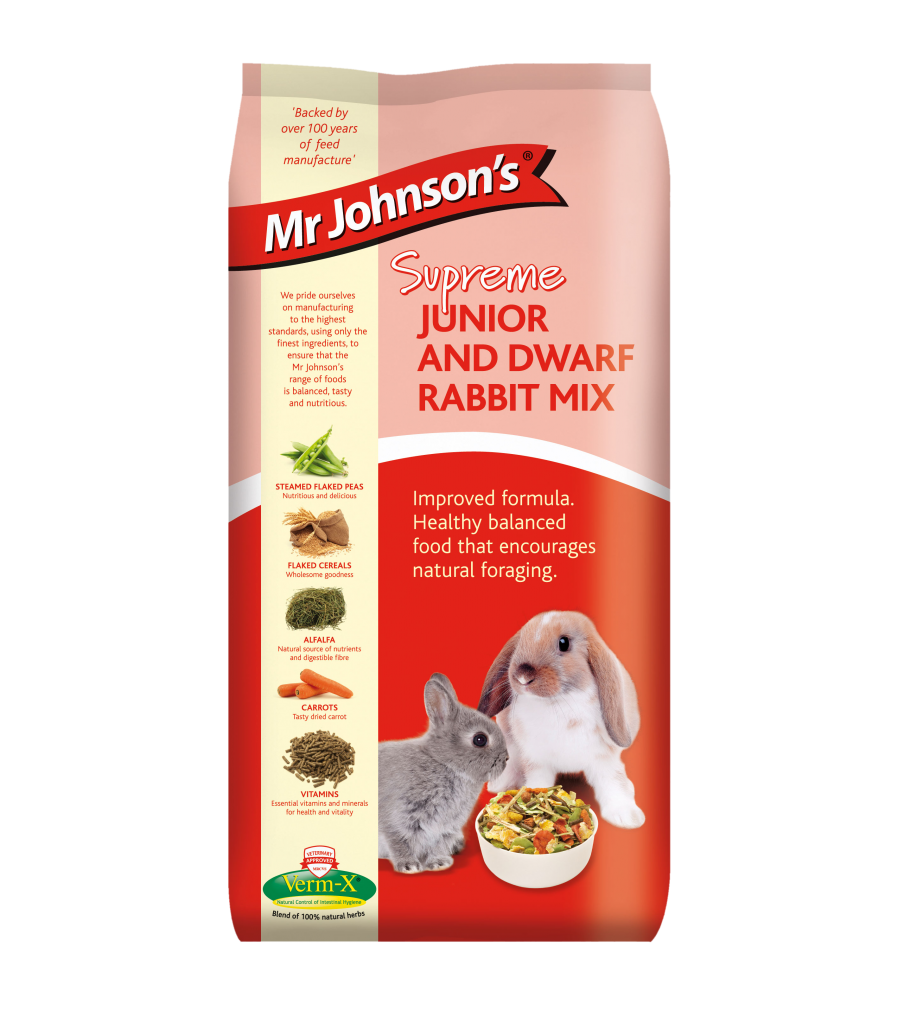 Mr Johnson's 900g Supreme Junior & Dwarf Mix - Rabbit Food