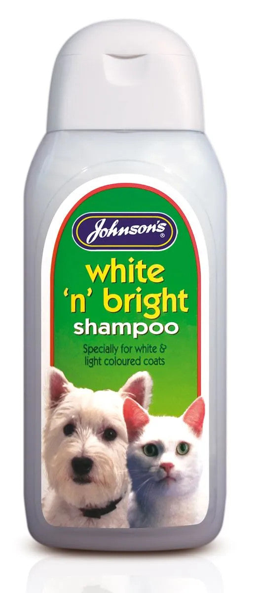 Johnson's 200ml White 'N' Bright - Cat & Dog Shampoo