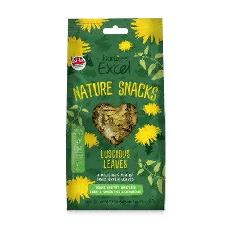 Burgess 6 x 60g Excel Lucious Leaves - Small Animal Treats