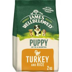 James Wellbeloved  Puppy Turkey & Rice  2kg - Dry Dog Food