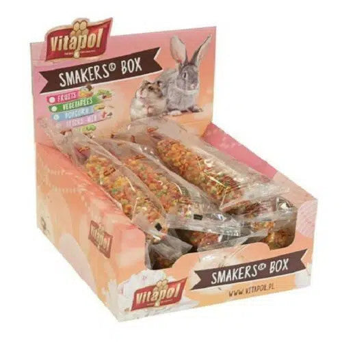 Vitapol 12 x 45g Popcorn Smakers Sticks - Small Animal Food
