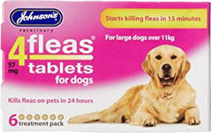 Johnson's 4fleas - 6 Tablets - Large Dog - Flea & Tick Treatment