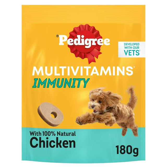 Pedigree Multivitamins Immunity with Chicken 6 x 180g - Soft  Chews Supplement