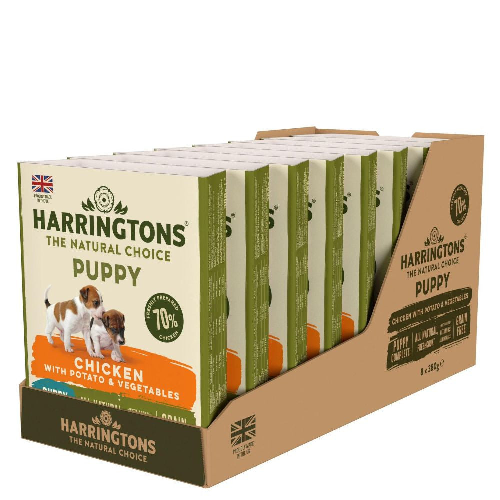 Harringtons 8x380g Chicken with Potato & Vegetable - Wet Puppy Food