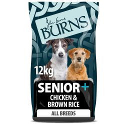 Burns Senior + Chicken & Brown Rice 12 kg - Dry Dog Food