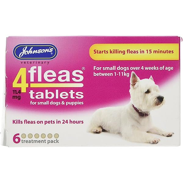 Johnson's 4fleas - 6 Tablets - Small Dog - Flea & Tick Treatment