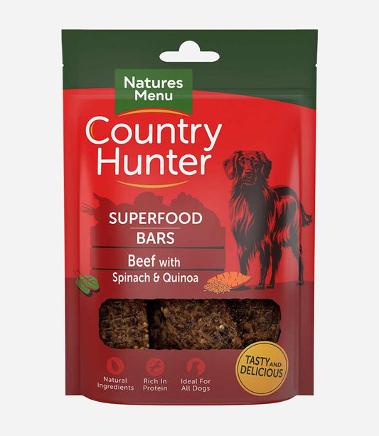 Country Hunter 7x100g Superfood Bar Beef with Spinach & Quinoa