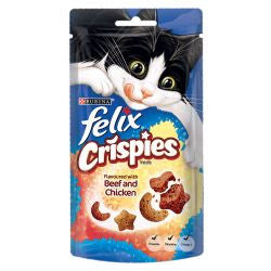 Felix 8 x 45g Crispies Beef & Chicken - Cat Treats