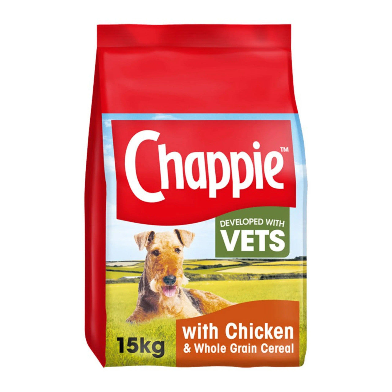 Chappie Adult Dog Chicken & Whole Grain Cereal 15kg - Dry Dog Food