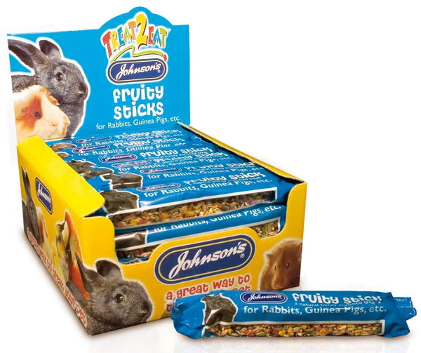 Johnson's 28 x 45g Rabbit Fruity Stick - Small Animal Treats