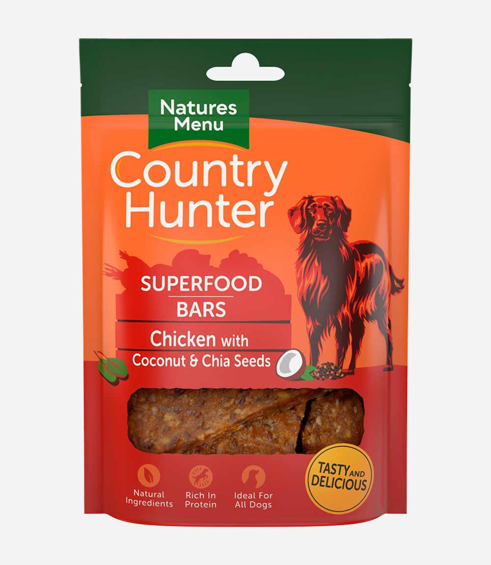 Country Hunter 7x100g Superfood Bar Chicken with Coconut & Chia Seeds