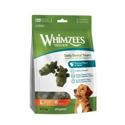 Whimzees Large  Alligator Daily Dental  - Dog Chew