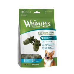 Whimzzes Small  Alligator Daily Dental Value Bag - Dog Chew