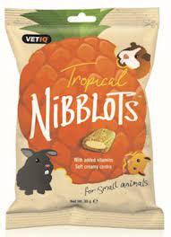 Vetiq 8 x 30g Nibblots Tropical - Small Animal Treats