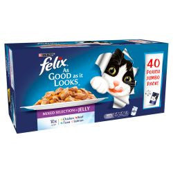 Felix As Good As It looks Mixed Selection in Jelly Pouches - Wet Cat Food