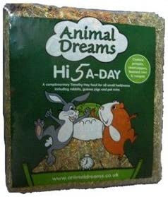 Animal Dreams 500g Hi 5 A-day Timothy Hay - Forage Food