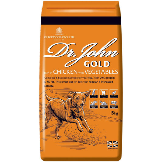 Dr John Gold Chicken & Vegetable 15kg - Dry Dog Food