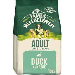 James Wellbeloved  Duck & Rice 15Kg - Adult Dry Dog Food
