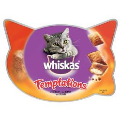 Whiskas Temptation Beef  8 x 60g - Cat Treats