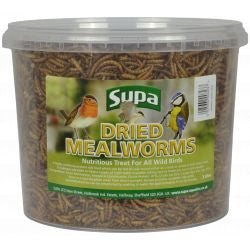 Supa Dried Mealworms 3 Litre - Wild Bird Food