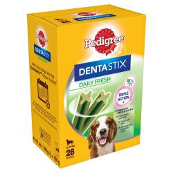 Pedigree Dentastix Fresh Medium 28 Sticks | Adult Dog Treats
