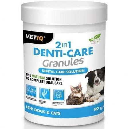 Vetiq 60g  2in1 Denti-care Granules - Dog & Cat Care Treatment