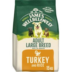 James Wellbeloved Large Breed Turkey & Rice 15 kg - Adult Dry Dog Food