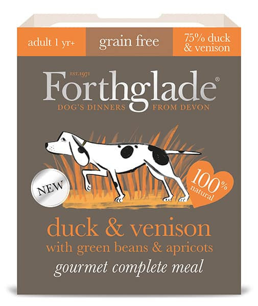 Forthglade 7x396g Gourmet Duck & Venison Gian Free - Adult Wet Dog Food