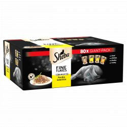 Sheba Fine Flakes Poultry Selection in Jelly Pouches - Wet Cat Food