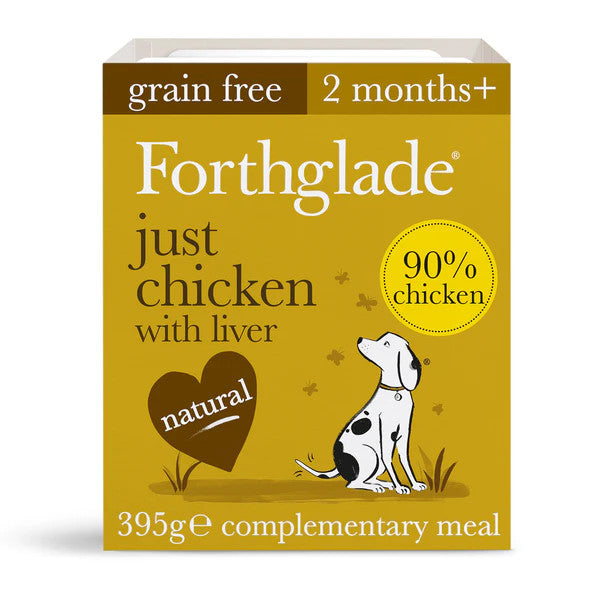 Forthglade 18x395g Just Chicken with Liver Grain Free - Wet Dog Food