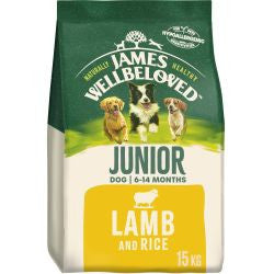 James Wellbeloved Junior Lamb & Rice 15kg - Dry Dog Food