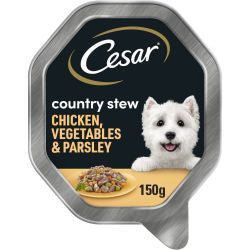 Cesar 14x150g Country Stew With Chicken & Vegetables In Gravy- Wet Dog Food Trays