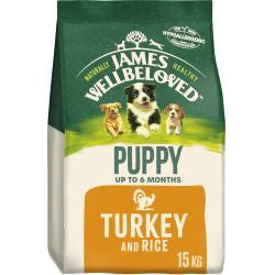 James Wellbeloved Turkey & Rice 15kg - Dry Puppy Food