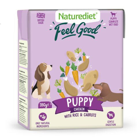 Naturediet Feel Good Chicken with Rice & Carrots | Wet Puppy Food