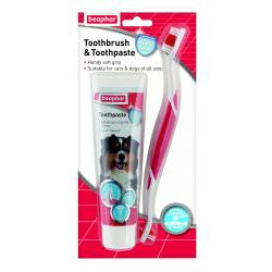 Beaphar Toothbrush & Toothpaste Pack - Dog Dental Care