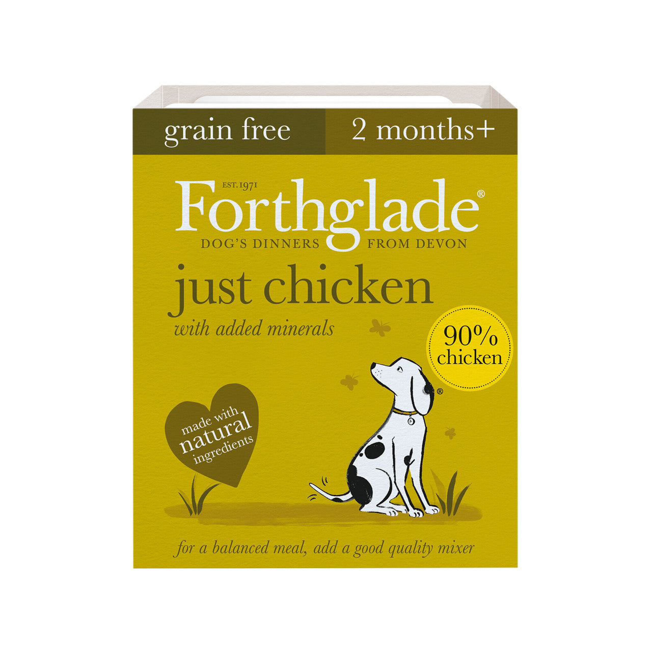 Forthglade 18x395g Just Chicken Grain Free - Wet Dog Food