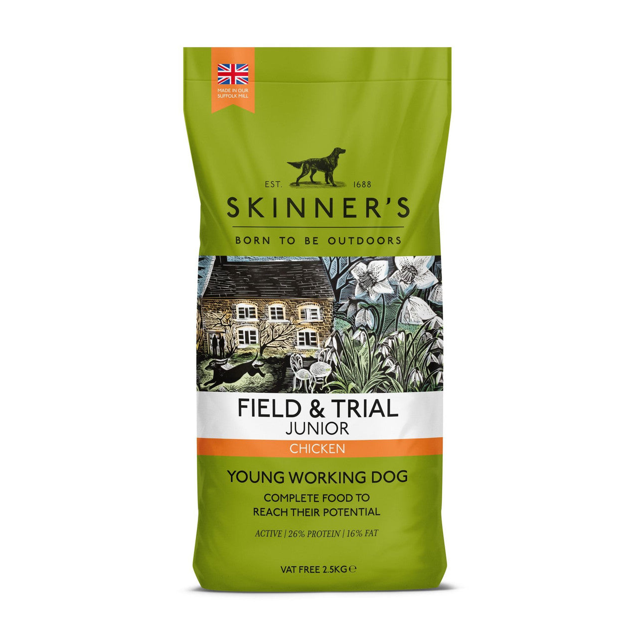 Skinners Field & Trial Junior Chicken 15kg - Dry Dog Food