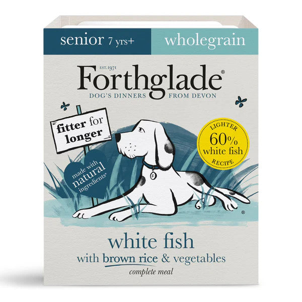 Forthglade  18x395g Complete Senior Fish with Brown Rice - Wet Dog Food