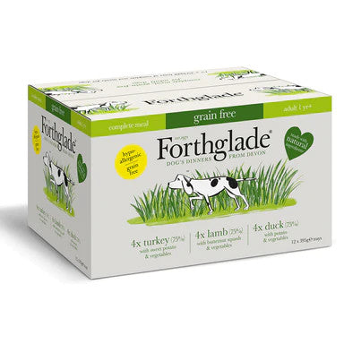 Forthglade 12x395g Complete Meal Grain Free Multicase - Adult Wet Dog Food