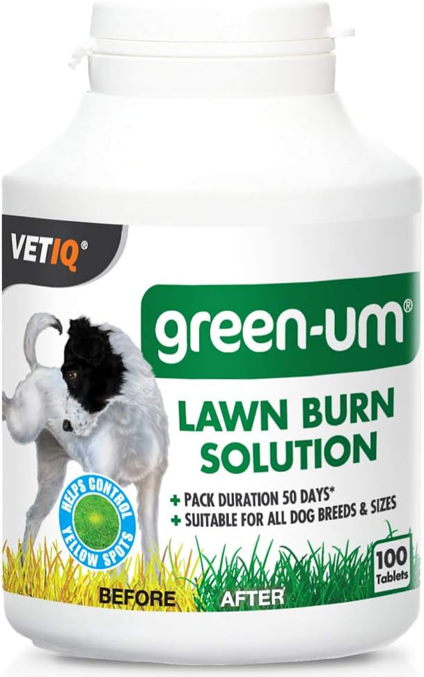Vetiq 100 Tablets  Green-um Lawn Burn Control For all Bread & Size