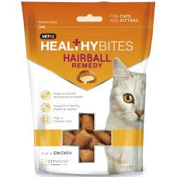 Vetiq 8 x 65g Healthy Bites Hairball Remedy - Cat Treats