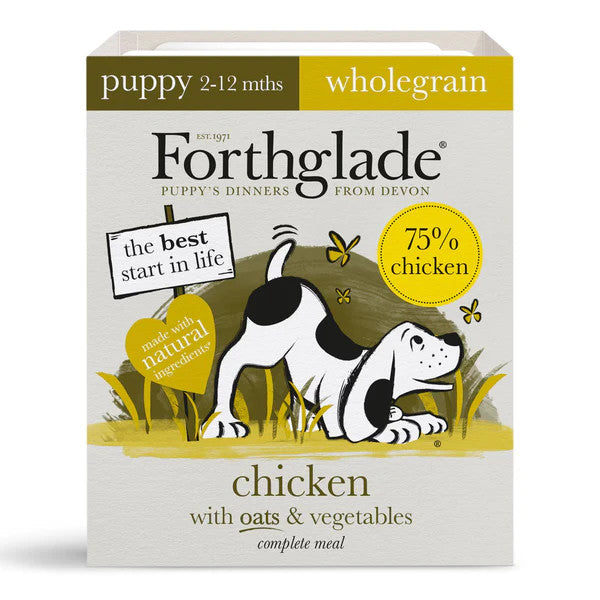 Forthglade 18x395g Complete Chicken with Oats & Vegetables - Wet Puppy Food