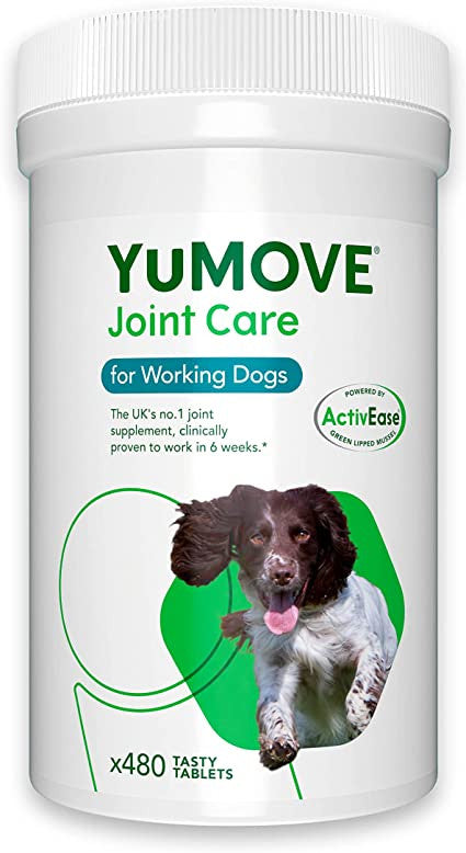 YuMOVE Joint Care For Working Dogs 480 Tablets - Joint Supplements